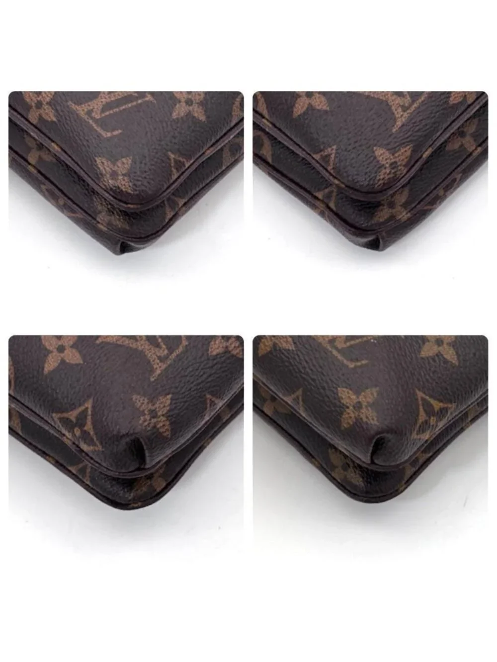 Louis Vuitton Monogram Twice Shoulder Bag Crossbody Gold